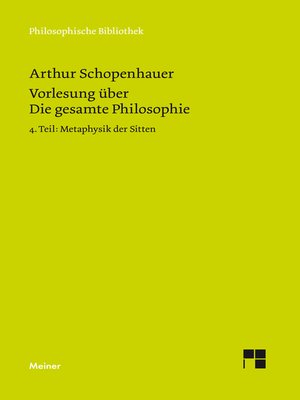 cover image of Vorlesung über Die gesamte Philosophie oder die Lehre vom Wesen der Welt und dem menschlichen Geiste, 4. Teil
